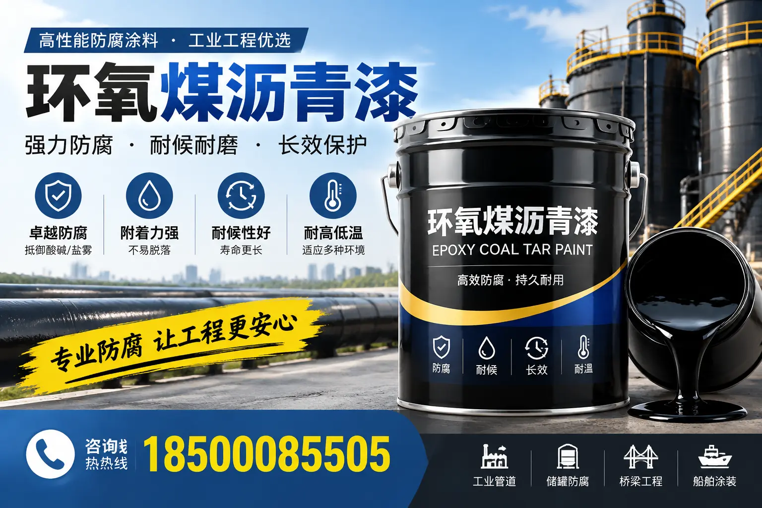 环氧煤沥青漆的施工方法与注意事项，确保在延安顺利完成